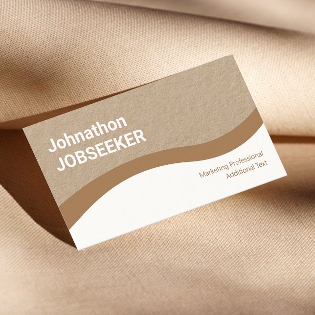 Tarjeta De Visita Elegante clásico buscador de empleo limpio papel d (Subido por el creador)