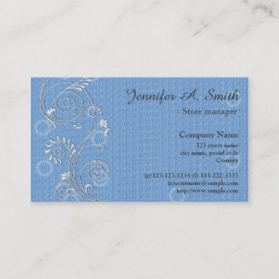 Tarjeta De Visita Elegante, clásico, fresco negocio floral giratorio