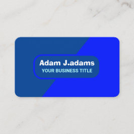 Tarjeta De Visita (Elegante código QR) Profesional azul moderno