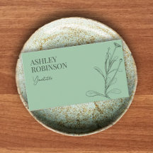 Elegante código QR verde pastel botánico boho