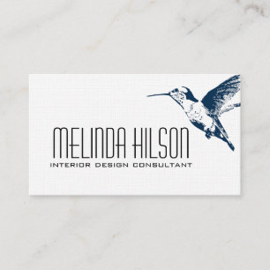 Tarjeta de visita elegante - colibrí