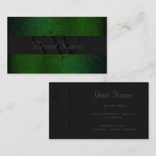 Tarjeta De Visita Elegante color negro oscuro gris oscuro con colore