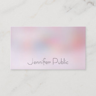 Tarjeta De Visita Elegante Colorido Simple Diseño Plantilla Moderna