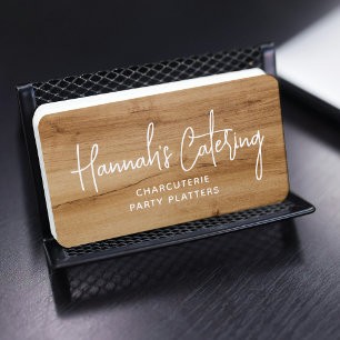 Tarjeta De Visita Elegante Comedor Moderno De Madera Sencilla Elegan