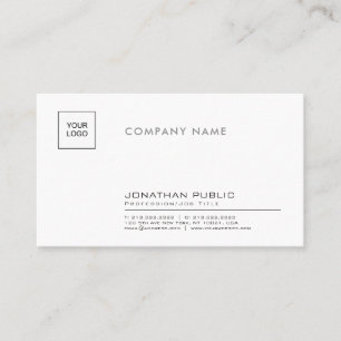 Tarjeta De Visita Elegante Compañía Profesional Con Logotipo
