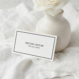 Tarjeta de visita elegante con código QR 