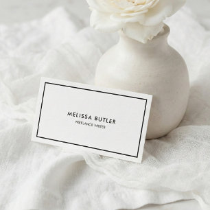 Tarjeta de visita elegante con código QR