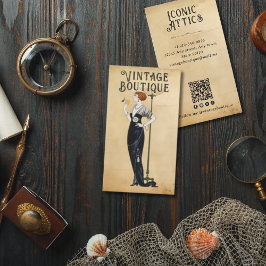 Tarjeta De Visita Elegante con estilo de la moda vintage Boutique Se