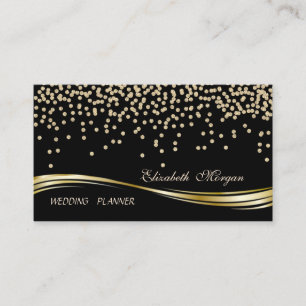 Tarjeta De Visita Elegante con Estilo Profesional - Diamantes Negros