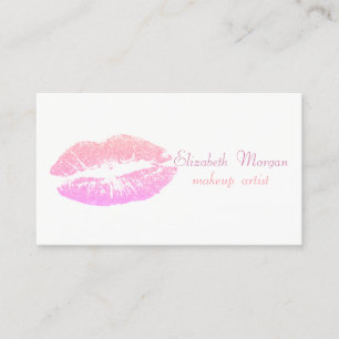 Tarjeta De Visita Elegante con Estilo Profesional - Labios Brillante