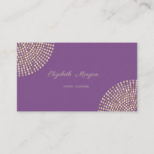 Tarjeta De Visita Elegante Con Estilo Simple Profesional, Puntos