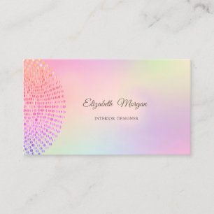 Tarjeta De Visita Elegante Con Estilo Tendencia Profesional Puntos