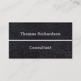 Tarjeta De Visita Elegante Consultor de plantilla simple en blanco y
