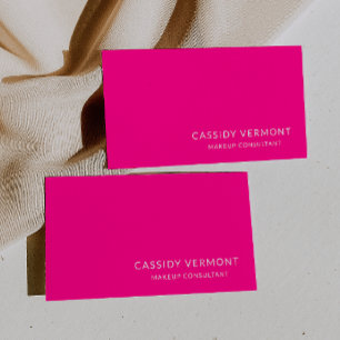 Tarjeta De Visita Elegante consultor profesional de maquillaje de be