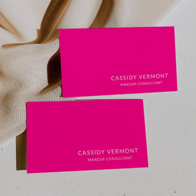 Tarjeta De Visita Elegante consultor profesional de maquillaje de be (Subido por el creador)