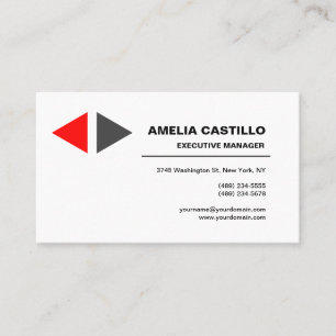Tarjeta De Visita Elegante contemporáneo minimalista moderno de moda