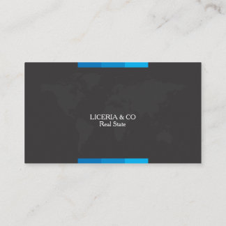 Tarjeta De Visita Elegante corporativo azul