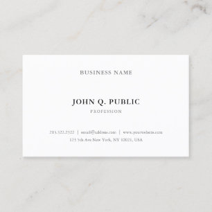 Tarjeta De Visita Elegante creativo Minimalista moderno simple moda