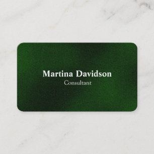 Tarjeta De Visita Elegante Creativo Verde Verde Único