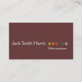 Tarjeta De Visita Elegante cuidado de mascotas
