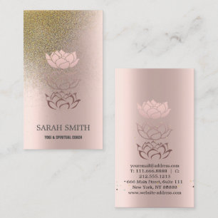 Tarjeta De Visita Elegante Cute Elegant Bokeh Diamonds Lotus