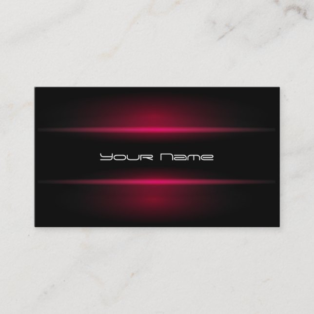 Tarjeta de visita elegante de DJ (Anverso)