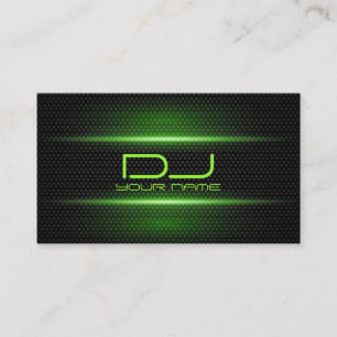Tarjeta de visita elegante de DJ