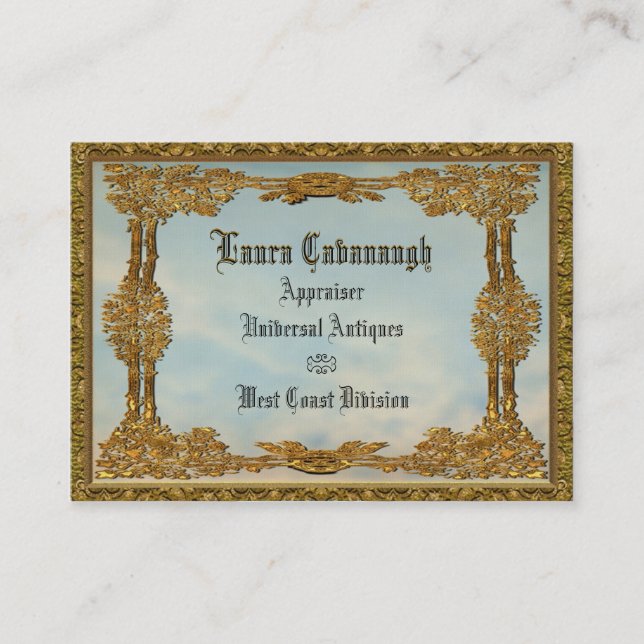 Tarjeta de visita elegante de Ella (Anverso)