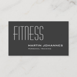 Tarjeta de visita elegante de entrenador personal