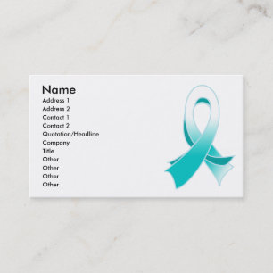 Tarjeta de visita elegante de la cinta del cáncer