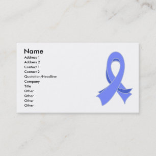 Tarjeta de visita elegante de la cinta del cáncer