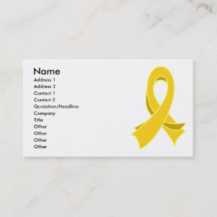 Tarjeta de visita elegante de la cinta del cáncer