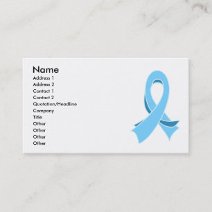 Tarjeta de visita elegante de la cinta del cáncer