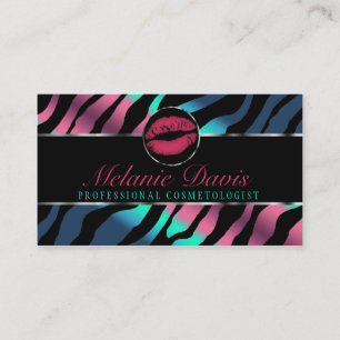 Tarjeta de visita elegante de la cosmetología