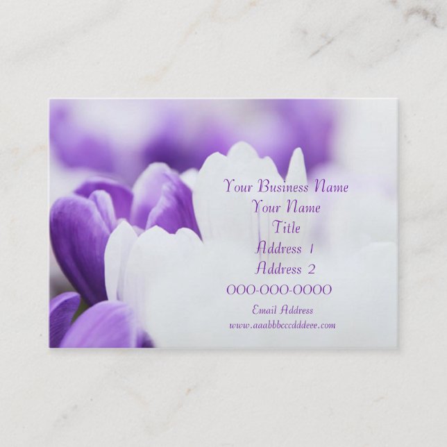 Tarjeta de visita elegante de la cupón (Anverso)