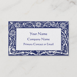 Tarjeta de visita elegante de la frontera floral
