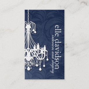 Tarjeta de visita elegante de la lámpara