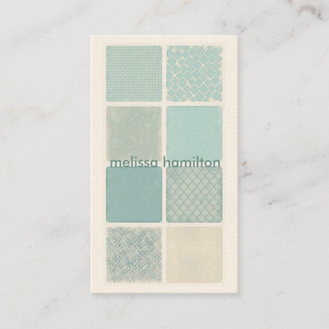 Tarjeta de visita elegante de la mamá (Anverso)