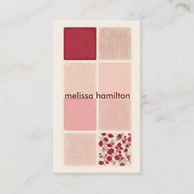 Tarjeta de visita elegante de la mamá (Anverso)