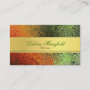 Tarjeta de visita elegante de la mirada del