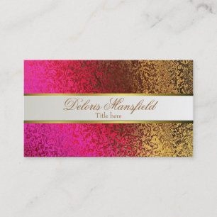 Tarjeta de visita elegante de la mirada del