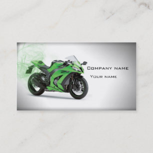 Tarjeta de visita elegante de la motocicleta
