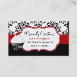 Tarjeta de visita elegante de la panadería de la