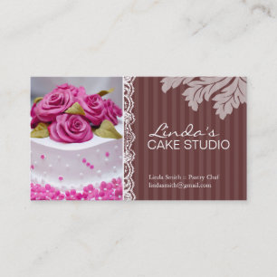 TARJETA DE VISITA ELEGANTE DE LA PANADERÍA DE LA