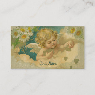 Tarjeta de visita elegante de la querube de la