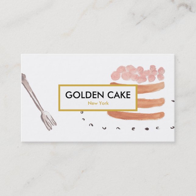 Tarjeta de visita elegante de los pasteles/de la (Anverso)