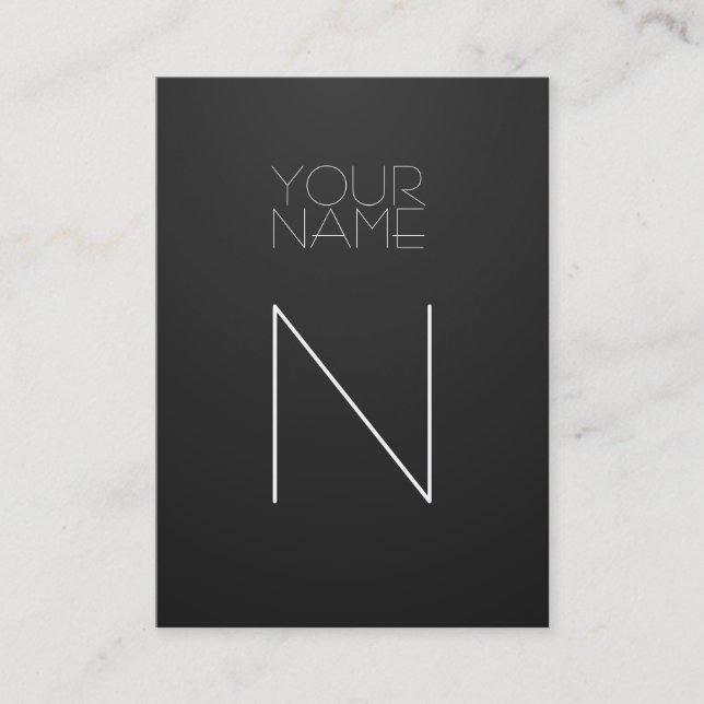 Tarjeta De Visita Elegante de moda (Anverso)