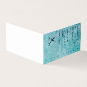 Tarjeta De Visita Elegante de textura gris azul