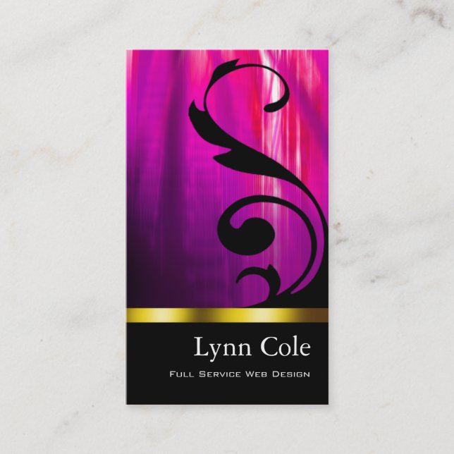 Tarjeta de visita elegante (de uso múltiple) - (Anverso)