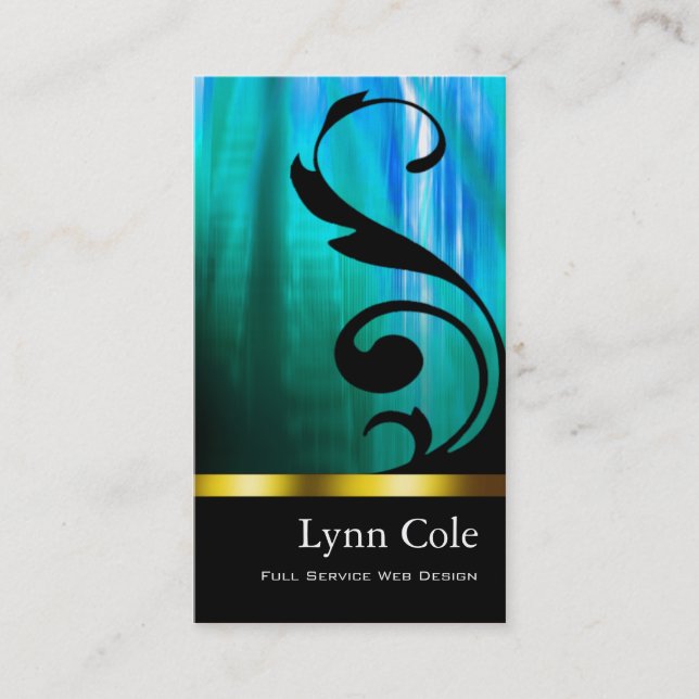 Tarjeta de visita elegante (de uso múltiple) - (Anverso)